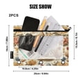 thumbnail image 3 of 2 Pack Flip Folders with Clear PVC Window Binder Pouches 3-Ring Binder Organizer for Office & Home Vintage Flowers and Hens, 3 of 6