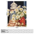 thumbnail image 4 of BCIIG Daisies Warm Lightweight Blanket Soft Fleece Throw Blanket Living Rooms Sofa Decor Cow Gifts All Seasons 3 Sizes 40x50in, 4 of 6