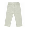 thumbnail image 2 of ZXLBBD Boy's Ribbed Straight Leg Long Pants Elastic Waist Solid Color Baby Leggings Toddler Kids Soft Blend Bottoms Versatile Casual Daily Wear,Light Green,Size 0 M-3 M, 2 of 5