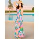 thumbnail image 2 of VESTIDO LARGO DE MUJER STRETCH DE ESTAMPADOS PRIMAVERALES UNITALLA, 2 of 5