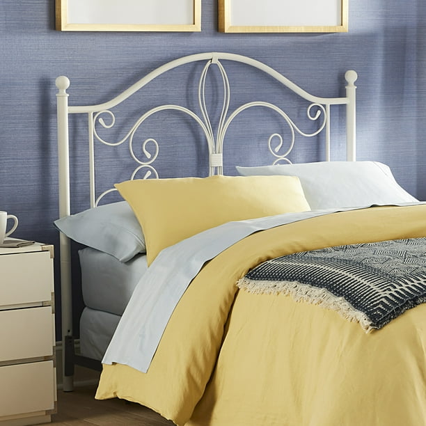 Hillsdale Furniture Ruby Full Queen Metal Headboard Textured White Walmart Com Walmart Com