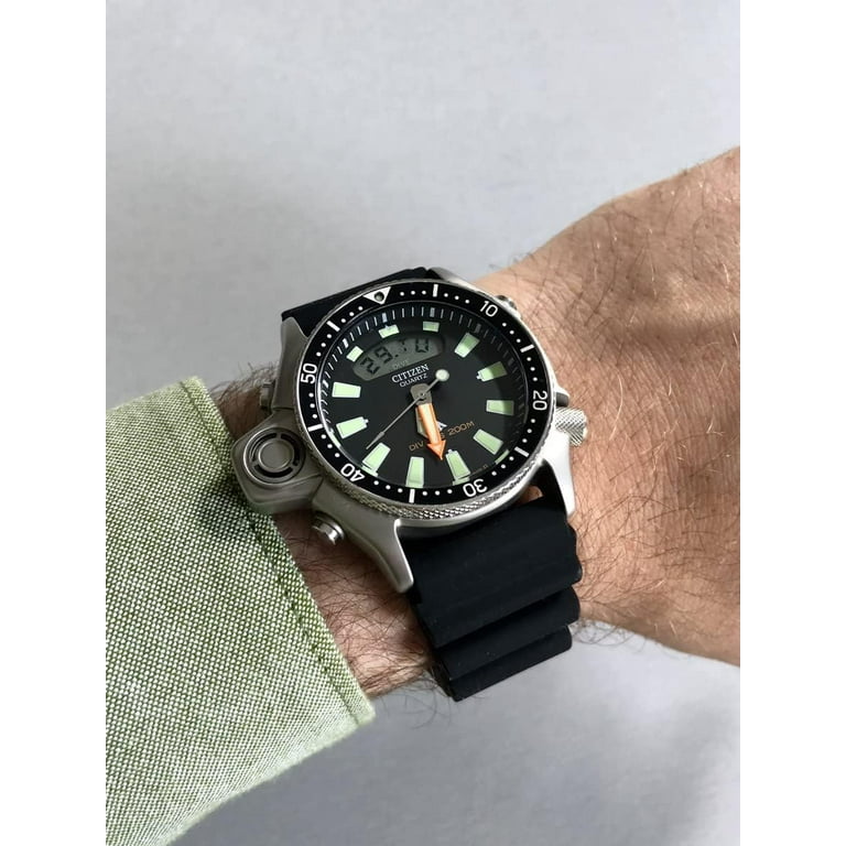 Citizen Promaster Aqualand Quartz Analog-Digital Black Dial Men's