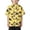Yellow, variant on Loose Comfortable Short Sleeve Button Down Shirt, Kids Beach Leisure Hawaiian Aloha Shirt for Boys Girls, Casual Tourist