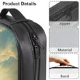 thumbnail image 6 of FKELYI Vintage Jesus Cross Print Bible Cover Faux Leather Church Bible Bag Zippered Book Carrier Bags Portable Book Organizer Holder with Top Handle for Prayer Christian, 6 of 6