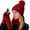 Red, variant on 3 Piece Winter Set Includes Beanie Scarf Gloves One Size Fits Adults Like for Snowy Day Outdoor Activities Scarf a Hat Gloves