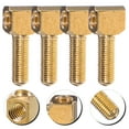 thumbnail image 2 of KAKOWELY Violin Screw 4pcs Violin Screw String Instrument Bow Frog Screw Violin Bow Instrument Part0.47"X0.2"X0.16", 2 of 4