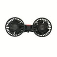 thumbnail image 1 of Dosaele Car Fan  Car Small Air Conditioner  Double-headed Rear Rear Fan  Powerful Wind  5pcs Wind Leaf  360 Degree Rotation  Extra High Wind Volume  Ultra Bass Running  Clip Installation, 1 of 7