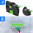 thumbnail image 4 of GREENCYCLE 2PK Compatible for Brother P-touch TZe-D31 TZ-D31 12mm 0.47'' Black on Fluorescent Green Laminated Label Tapes, 4 of 7