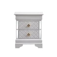 thumbnail image 2 of Noble House Verona Wood Nightstand with 2 Drawers, Dovetail Construction,  Pearl White Finish, 2 of 6