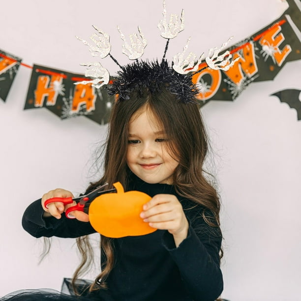 Halloween Headband Pumpkin Spider Hair Halloween Party Environment Layout Radial Headband