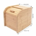 CNCEST Rice Dispenser Wood Rice Storage Container Kitchen Food