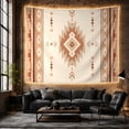 thumbnail image 6 of Southwestern Diamond Geometric Pattern on Cream Background, Cozy Boho for Wall Decor Lovers, Rustic Southwestern Art Housewarming Gift, Tapestry Wall Hanging for Living Room and Bedroom, 6 of 7