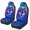 Galaxy Classic Wolf Print, variant on POLERO Skull Skeleton Bones Pattern Auto Seat Protectors Polyester Protective Easy to Install Front Seat Cushion for Interior Accessories