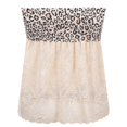 thumbnail image 3 of CHUANK Womens Summer Off Shoulder Leopard Print Bandeau Strapless Blouse Tops, 3 of 5