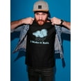 thumbnail image 2 of "I Make It Rain" Quote Raining Cloud Graphic Men Black T-Shirt, Male Small, 2 of 4