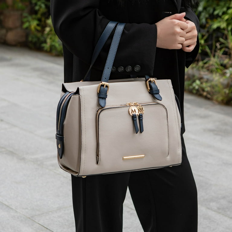 MKF Collection Women's Maisie Satchel Handbag by Mia K.,Charcoal