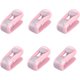 thumbnail image 1 of Clip para funda nórdica, clip para sábanas, soporte antideslizante sin agujas, accesorios de ropa de cama, juego de 6, color rosa, 1 of 5