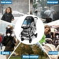 thumbnail image 6 of Manunclaims Stroller Rain Cover & Mosquito Net,Weather Shield Accessories - Protect from Rain Wind Snow Dust Insects Water Proof Ventilate Clear-Breathable Bug Shield for Baby Stroller, 6 of 8