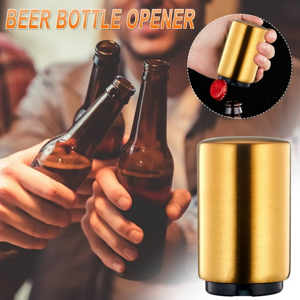 Xihbxyly Ofertas relampago Abridor automático de latas de cerveza con imán de acero inoxidable, abredor de presión hacia abajo, accesorios geniales para cocina