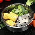 thumbnail image 4 of Shisuyan Steamer Basket Rack Set Silver 3-Piece 8.3In, 4 of 8