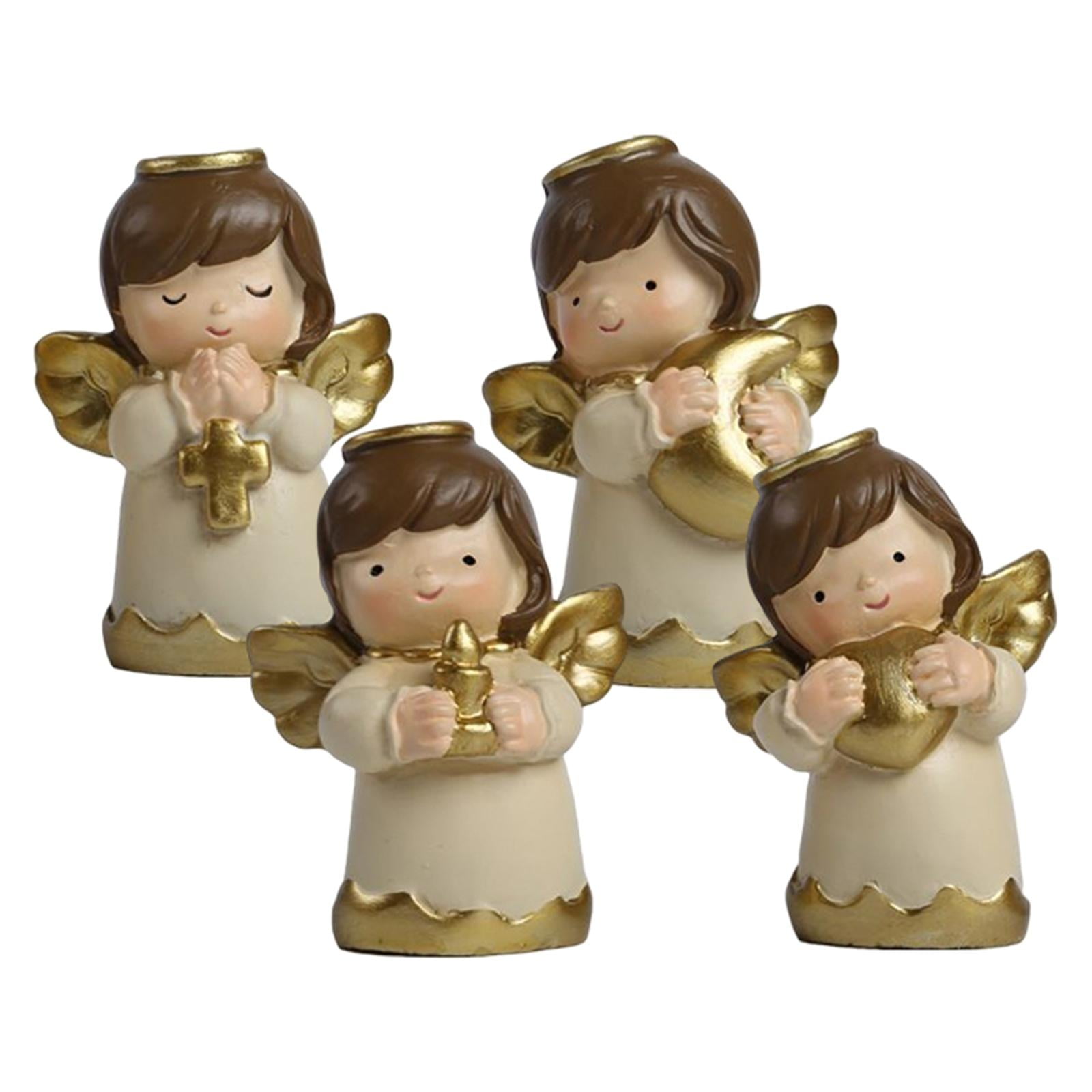 WLPZXP 4 Pcs Angels Figurine Birthday Gifts for Living Room Office Desk Home Decoration