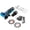 Blue - 2 Batteries, variant on Geevorks Multifunctional Electric Grinding Tool 19500rpm Cordless Mini Angle Grinder Handheld Cutter for Stone Steel Ceramic Tile Wood with 2 Batteries US Plug Blue (8.50 inches / 21.6 cm)