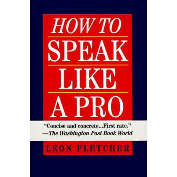 How to Speak Like a Pro 9780345410351 Used / Pre-owned