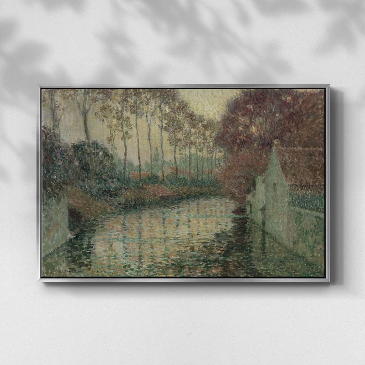 Vintage Landscape-CCCXXV By Wexford Home Framed in Silver Wood Gallery Wrapped Canvas 25 in. x 37 in.