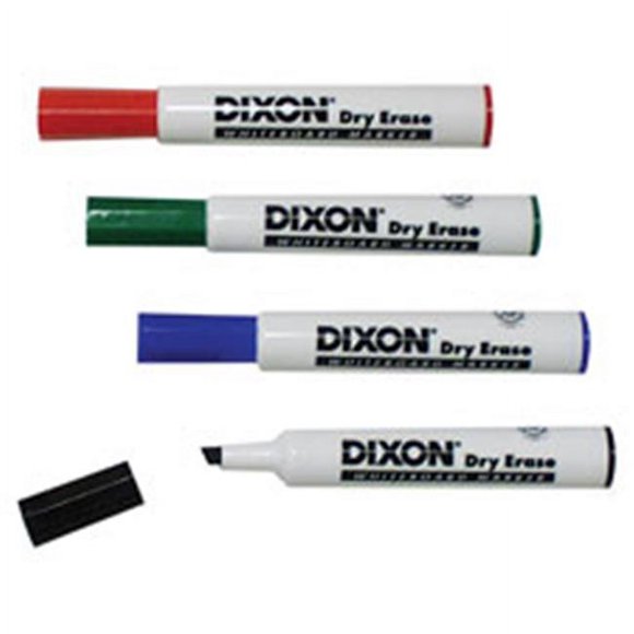 Dixon Marqueurs Effaçables à Sec pour Tableau Blanc Ticonderoga DIX92101 - Rouge - 1 Douzaine