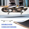 thumbnail image 6 of 31"x8" Black Coiled White Roses Dark Gothic Floral Complete Skateboards for Beginners, Double Kick 7 Ply Maple Deck Skateboard with Wheels, Gifts for Kids Teens, 6 of 8