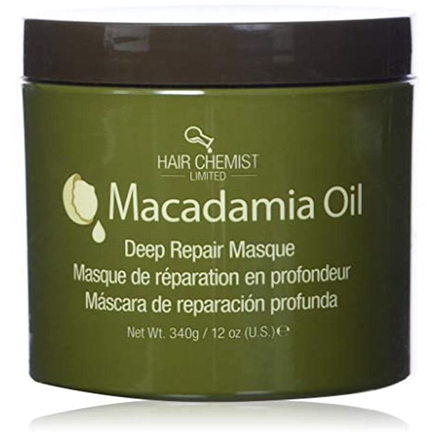 Mascarilla de reparación profunda Hair Chemist Macadamia, 12 onzas