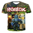 thumbnail image 1 of ROBLOX-Camiseta de verano bidimensional con estampado Digital, Top deportivo transpirable de manga corta con cuello redondo en 3D, 1 of 4