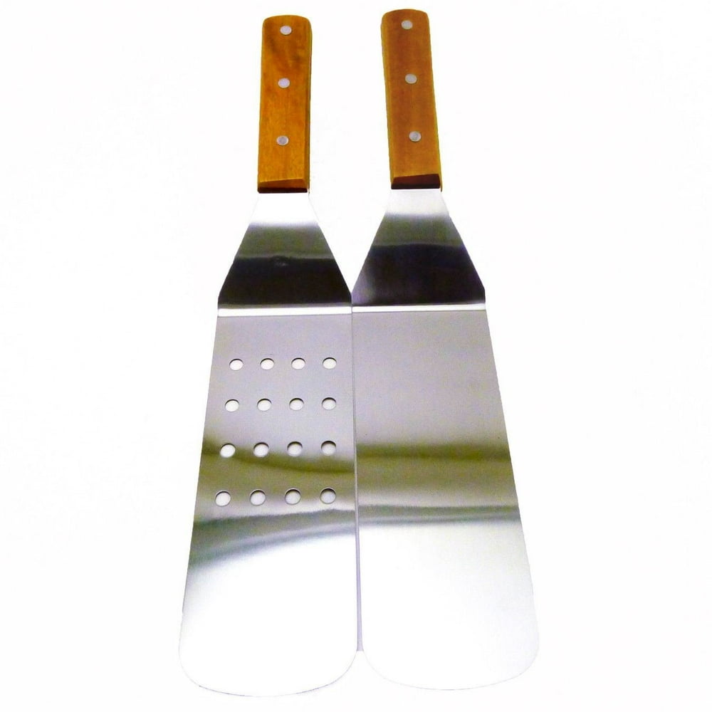 Turner Grill Spatula, Set of (2) 14½ Inch Long Solid Stainless Steel