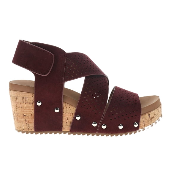Corkys Womens Guilty Pleasure Studded Wedge Slingback Casual Shoes