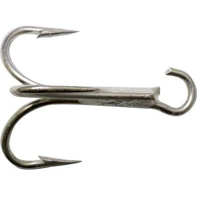 25 Mustad 3551 Bronze Treble Fish Fishing Hooks Size 8 for sale online