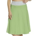 thumbnail image 1 of Women's Polka Dot Abstract Drop Pattern A-line Printed Skirt Casual Wear, 3XL, Pistachio Green White, by Ambesonne, 1 of 6