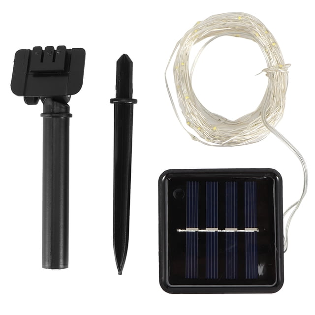 Lámpara decorativa, cadena de luz solar de 50 LED, lámpara de cadena probada y confiable