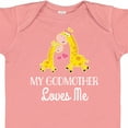 thumbnail image 4 of Inktastic My Godmother Loves Me Giraffe Boys or Girls Baby Bodysuit, 4 of 5