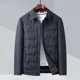 thumbnail image 5 of Chaqueta de plumón ligera de otoño e invierno para hombre, nueva chaqueta de plumón de pato blanco con solapa corta, abrigo de lujo ligero de negocios, ropa, 5 of 5