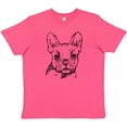 thumbnail image 3 of Inktastic French Bulldog Portrait Youth T-Shirt, 3 of 5