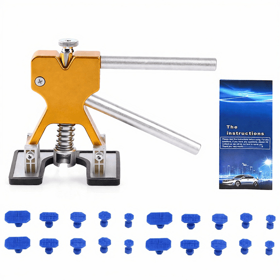 Car Dent Repair Tool Kit with 20 Blue Puller Tabs Paintless Dent Removal Kit for Car SUV Truck Auto Body Repair Tool