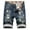 White, variant on Turilly Men's Shorts Summer Short Micro Inelastic Shorts Zipper Open Five Point Short Half Shorts Jeans