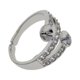 thumbnail image 1 of Anillo de perlas de Rhinestone 1 piece De De Imitación Chapado Con Base En s Ajustables Para De, 1 of 9