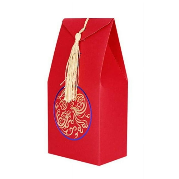 Panda Superstore Chinese Red Table Candy Boxes Favor Candy Boxes for Wedding - 40 Piece