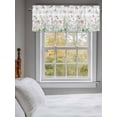 thumbnail image 3 of Flower Window Valances for Kitchen, Vanilla Field Plant Vintage Gray Check Rod Pocket Valances Windows Treatments Curtains for Living Room Bathroom Bedroom Decoration 42" x 18", 3 of 9