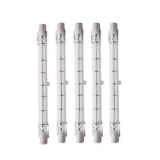 R7s Halogen Bulb 100W Dimmable J189 Linear Floodlight for Landscape, Security, Street Lighting (Set of 5)