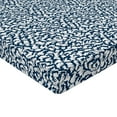 thumbnail image 4 of Ambesonne Abstract Fitted Sheet, Retro Grunge Blossom Print, Twin Size, Night Blue and White, 4 of 5