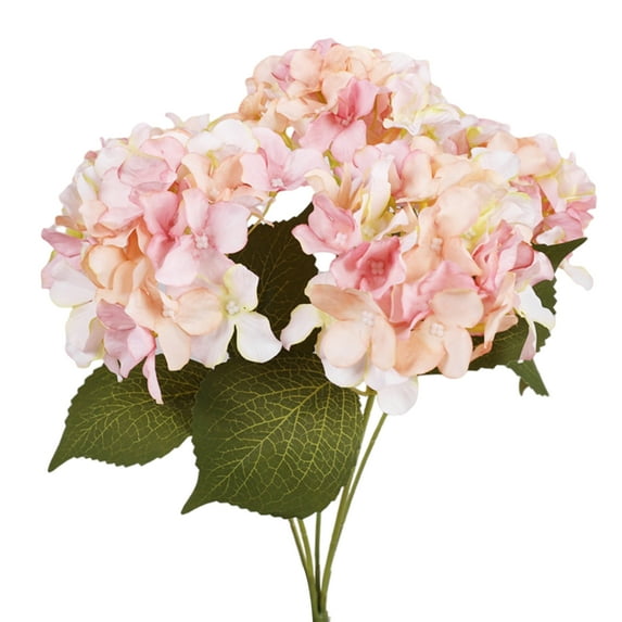 Visland 5 Heads Hydrangea Beautiful Artificial Flower Bunch Bouquet Home Wedding Decor
