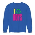 thumbnail image 5 of I Recycle Boys Puff Print Sweatshirt Funny Dating App Humor Single Independent Heart Breaker Relationship Crewneck, 5 of 7
