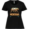 thumbnail image 3 of Inktastic Montana Vacation Bear Silhouette Women's Plus Size T-Shirt, 3 of 5